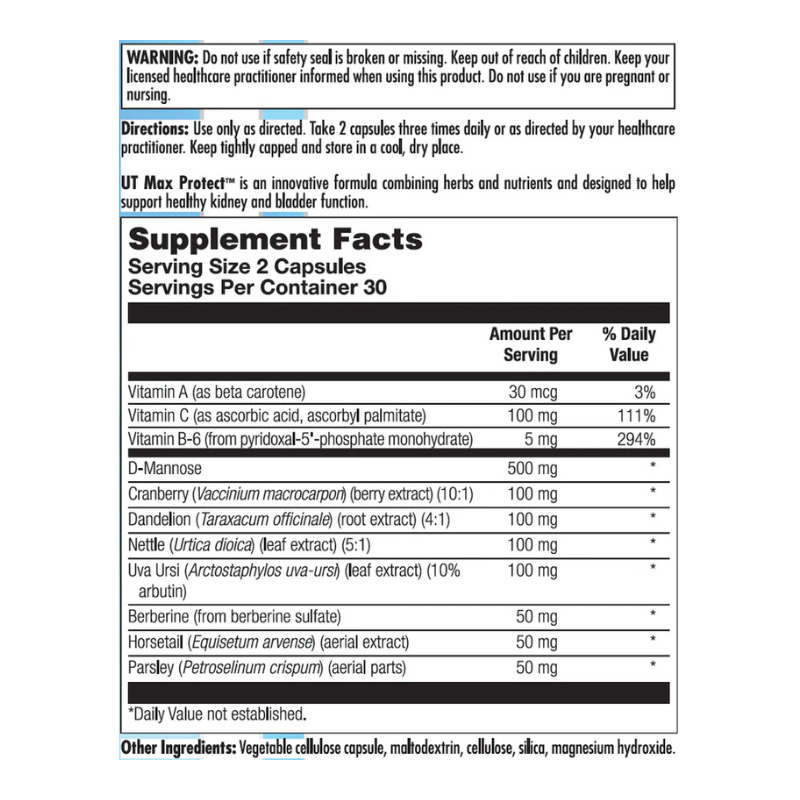 UT Max Protect 60 Capsules