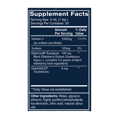Vitamin C + Elderberry 3.38 fl oz