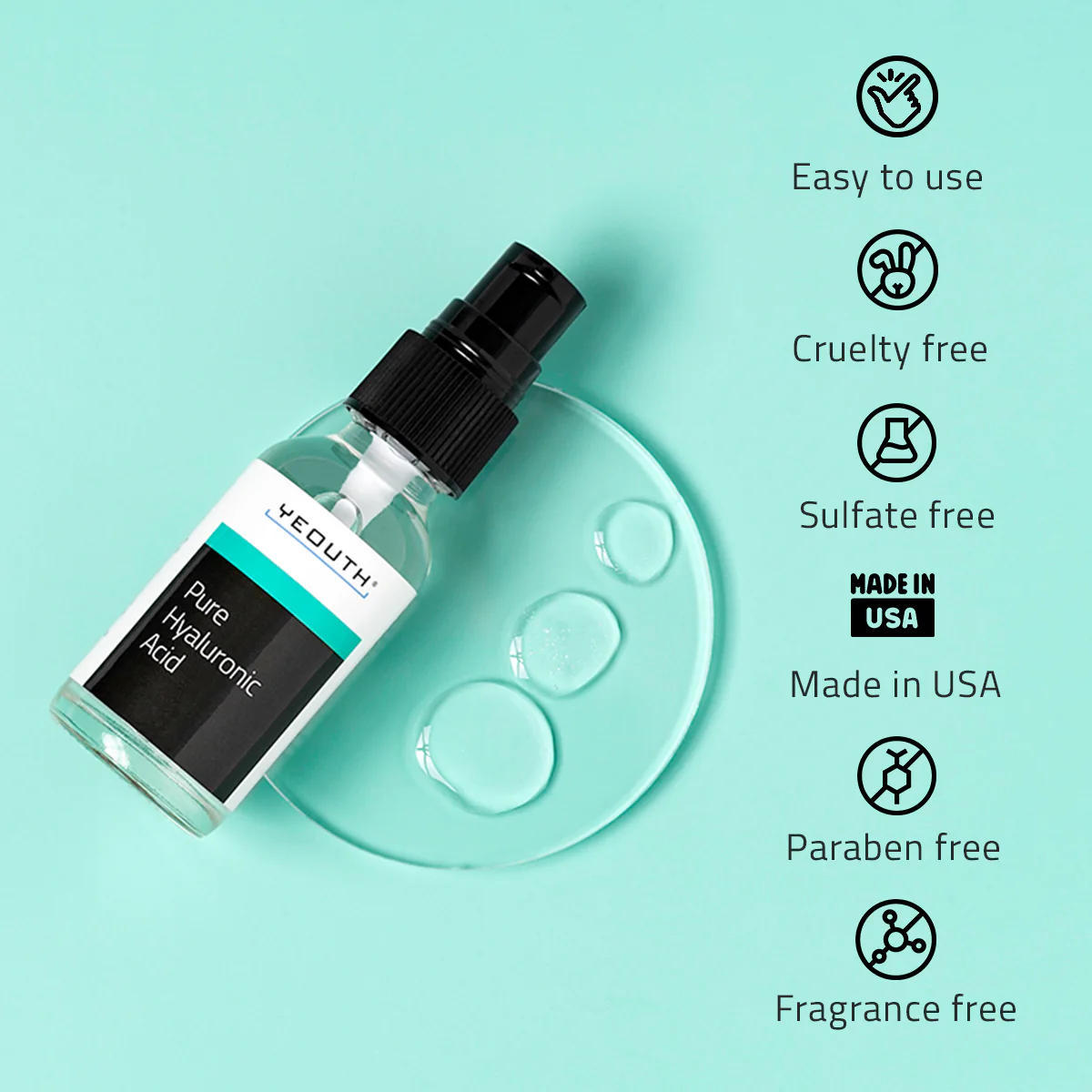 Pure Hyaluronic Acid 1 oz