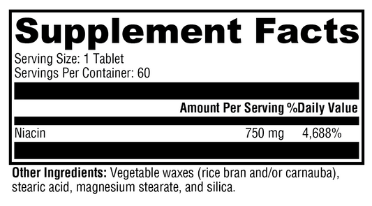 NiaVasc™ 750 60 Tablets