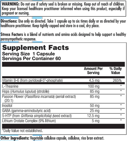 Stress Factors 60 Capsules