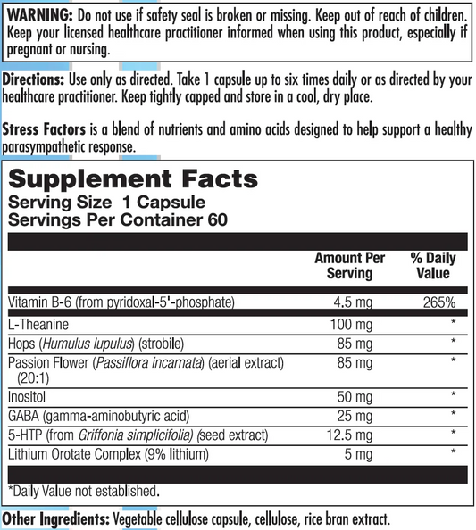 Stress Factors 60 Capsules