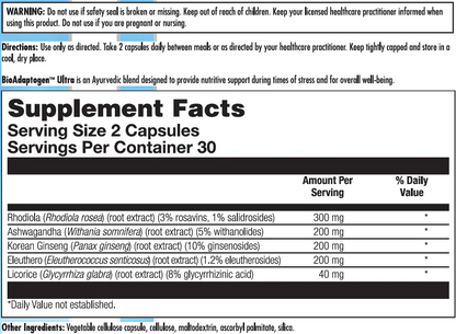 BioAdaptogen Ultra 60 Capsules