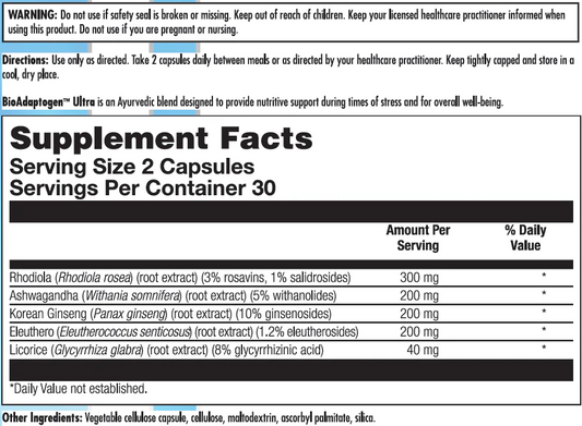 BioAdaptogen Ultra 60 Capsules