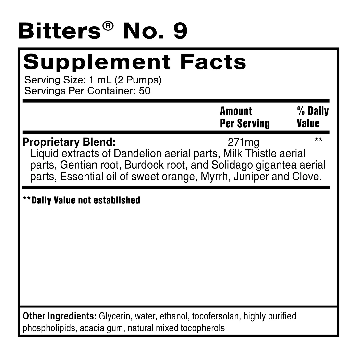Bitters No.9 1.7 fl oz
